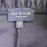 Isaac Mizrahi Womens Black Short Sleeve A-Line Dress Size S