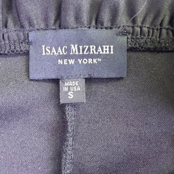 Isaac Mizrahi Womens Black Short Sleeve A-Line Dress Size S