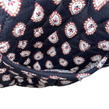 Vera Bradley Women’s Black Quilted Paisley Floral  Adjustable Crossbody Bag