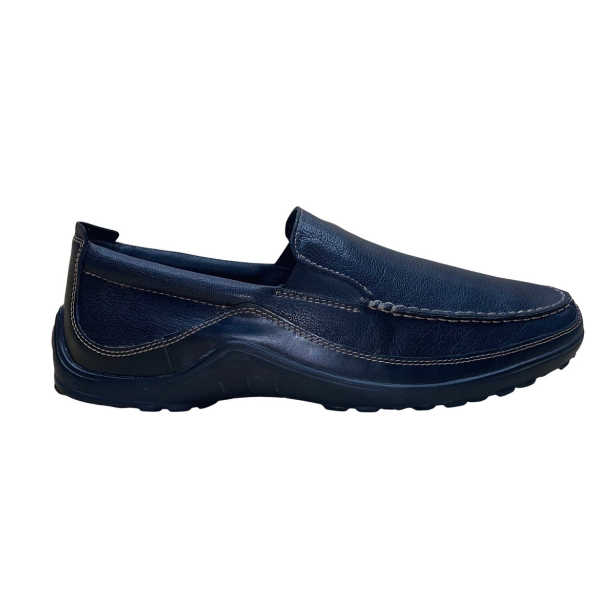 Cole Haan Men’s Black Leather Slip-On Moc Toe Tucker Ventian Loafers Size 12M