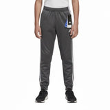 Adidas Youth Black Polyester Track Pants With White Stripes Sz L/G (14/16)