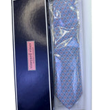 Vineyard Vines Mens Blue 100% Silk Washington Nationals Logo Patterned Tie