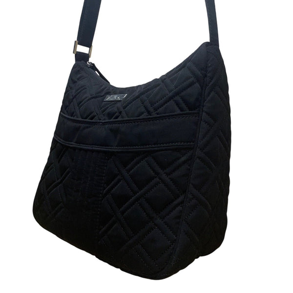 Vera Bradley Women’s Black Quilted Adjustable Strap Shoulder Bag
