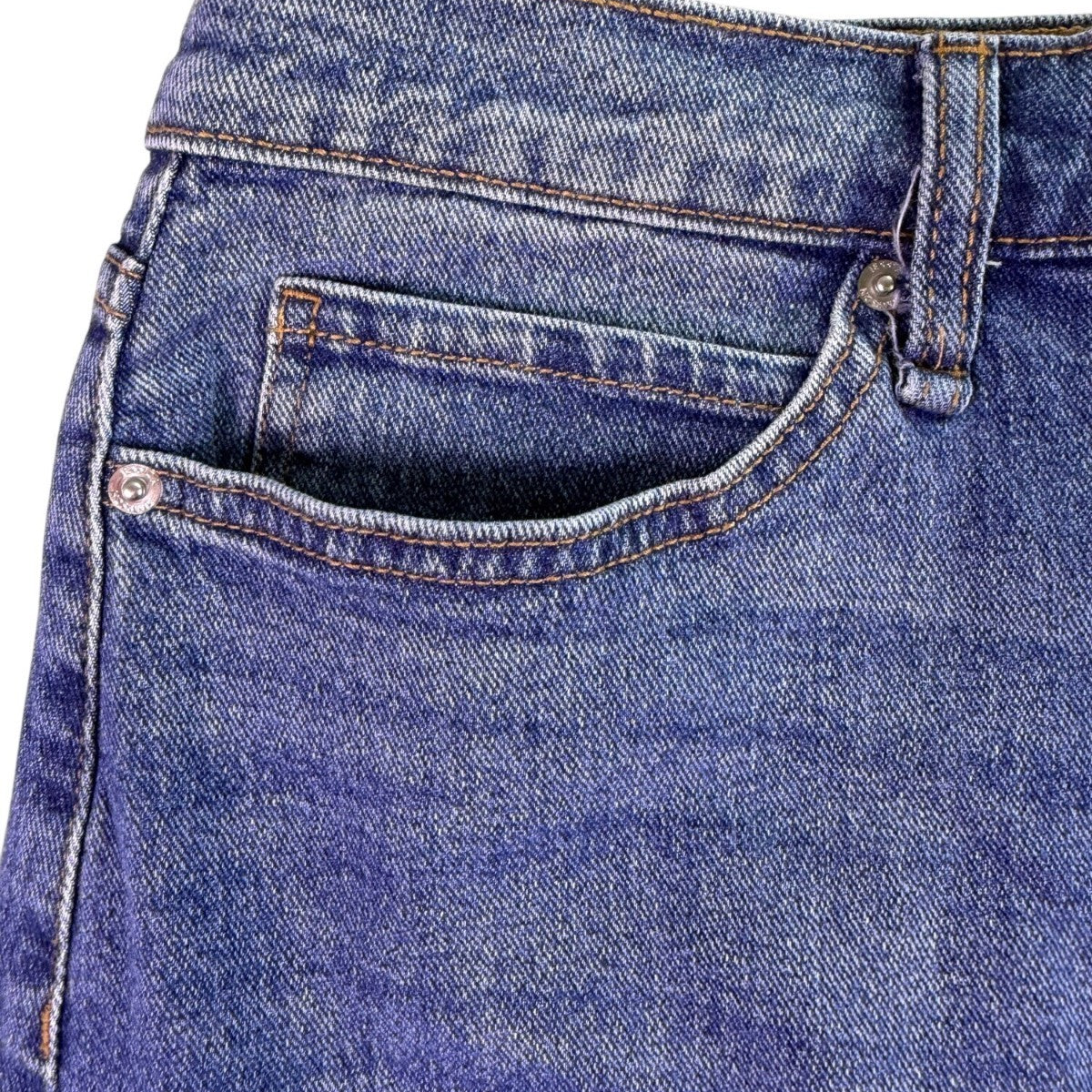 Jessica Simpson Womens Blue Denim Stretch Maxi Skirt Raw Hem Slim Fit Size 12