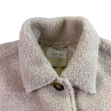 Zara Kids Beige Sherpa Button-Up Jacket With Pockets Size 11-12 Years