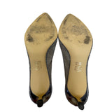 Nina New York Women’s Steel Met Foil Mesh Niley YY Pointed-Toe Heels Size 9.5M