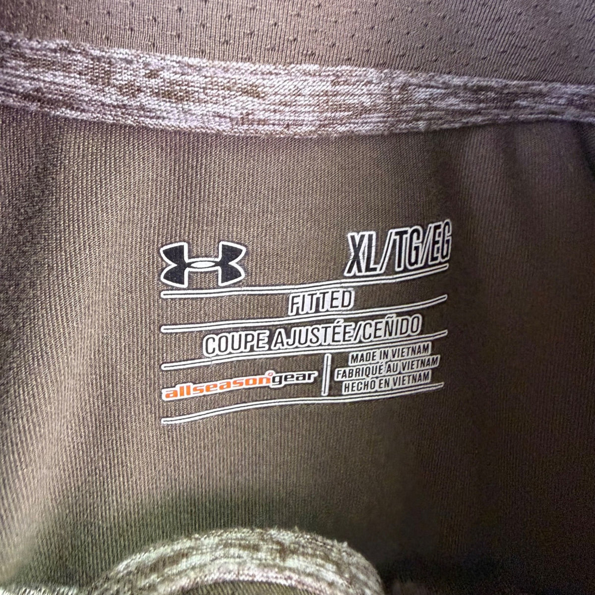 Under Armour Mens Gray Long-Sleeve Quarter Zip Pullover Size XL