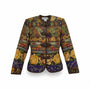 Carlisle Women’s Multicolor Paisley Floral Quilted  Jacket Elegant Design Sz 8