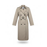 Defense Logistics Womens Beige Trench Coat With Belt Size 10L