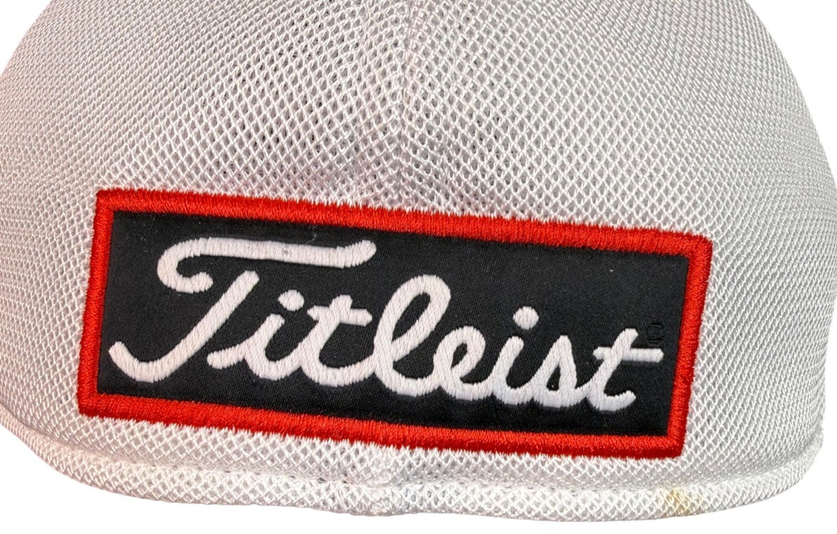 Titleist White/Green Polyester Golf Hat Small-Medium Fit