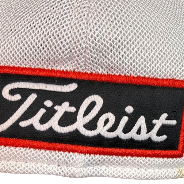 Titleist White/Green Polyester Golf Hat Small-Medium Fit