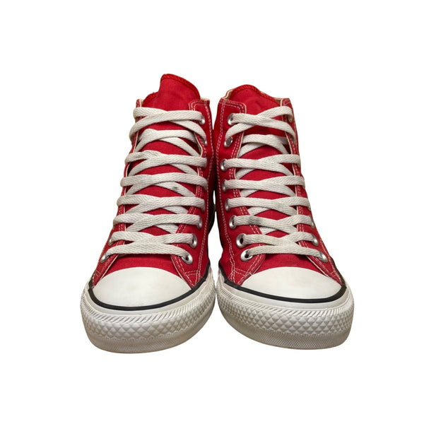 Converse Unisex Red Canvas High-Top Chuck Taylor All Star Sneakers Size 8M/10W
