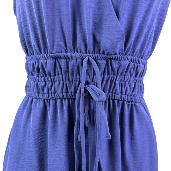 Rachel Zoe Womens Navy Maxi Dress Smocked Waist Sleeveless Tiered  Sz XS