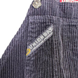 Unionbay Womens Black Corduroy Overalls Adjustable Straps Button Accents Size S
