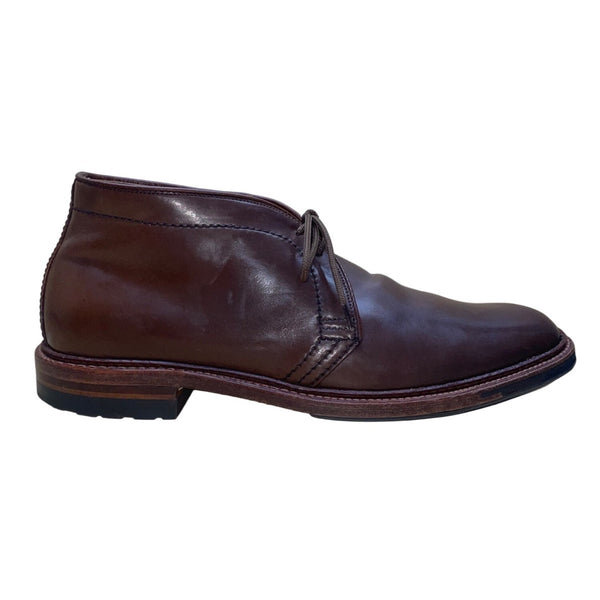 Alden Men’s Brown Horween Chromexcel Leather Lace-Up Ankle Chukka Boots Size 12