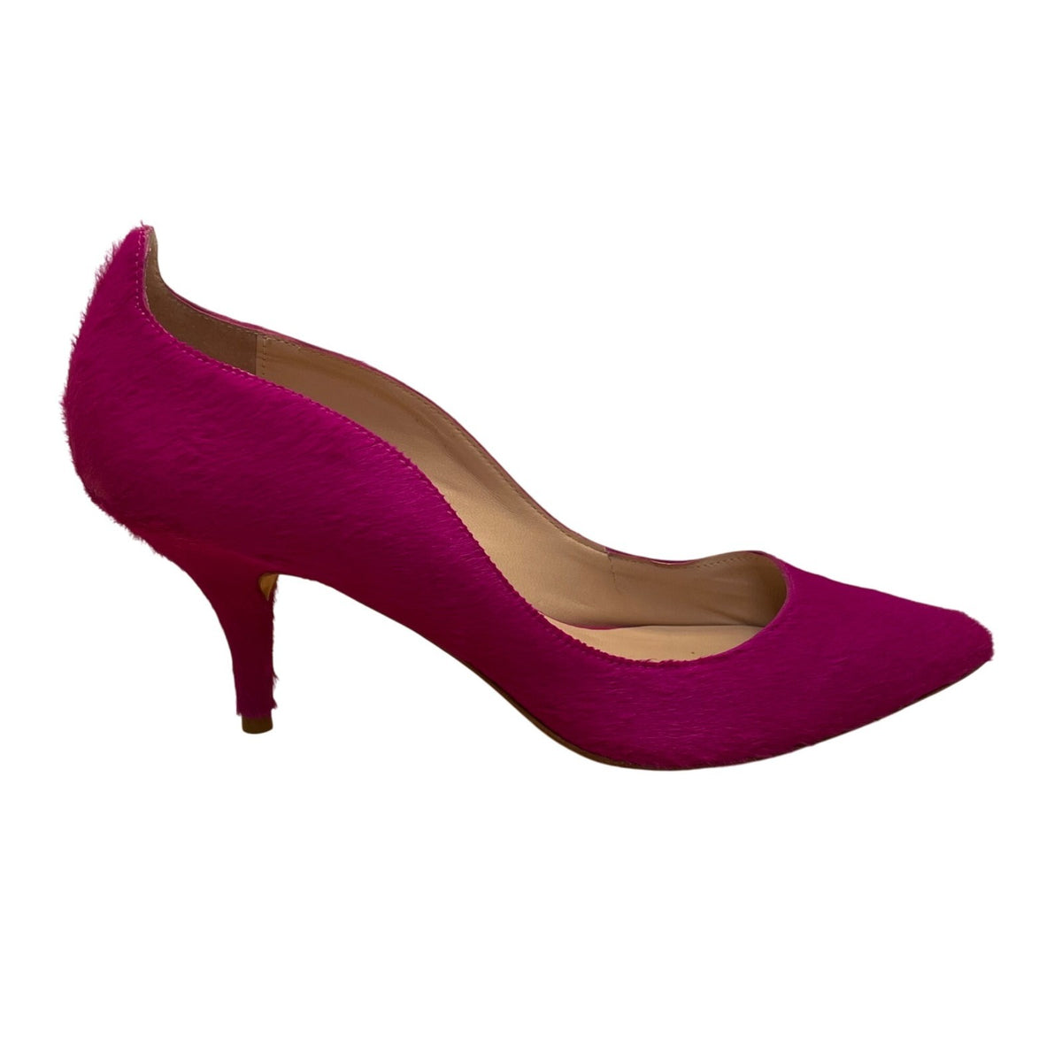 Loeffler Randall Women’s Magenta Pony style Pointed Toe Kitten Heels Size 9.5B