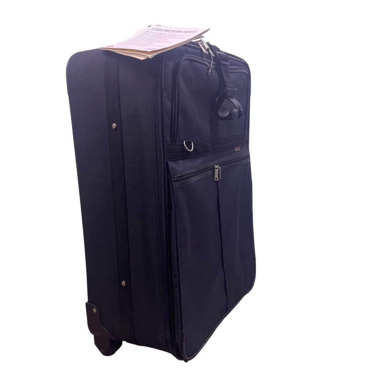 Olympia Elegance Black Free hand Hook Strap Power Handle Wheeled Travel Luggage