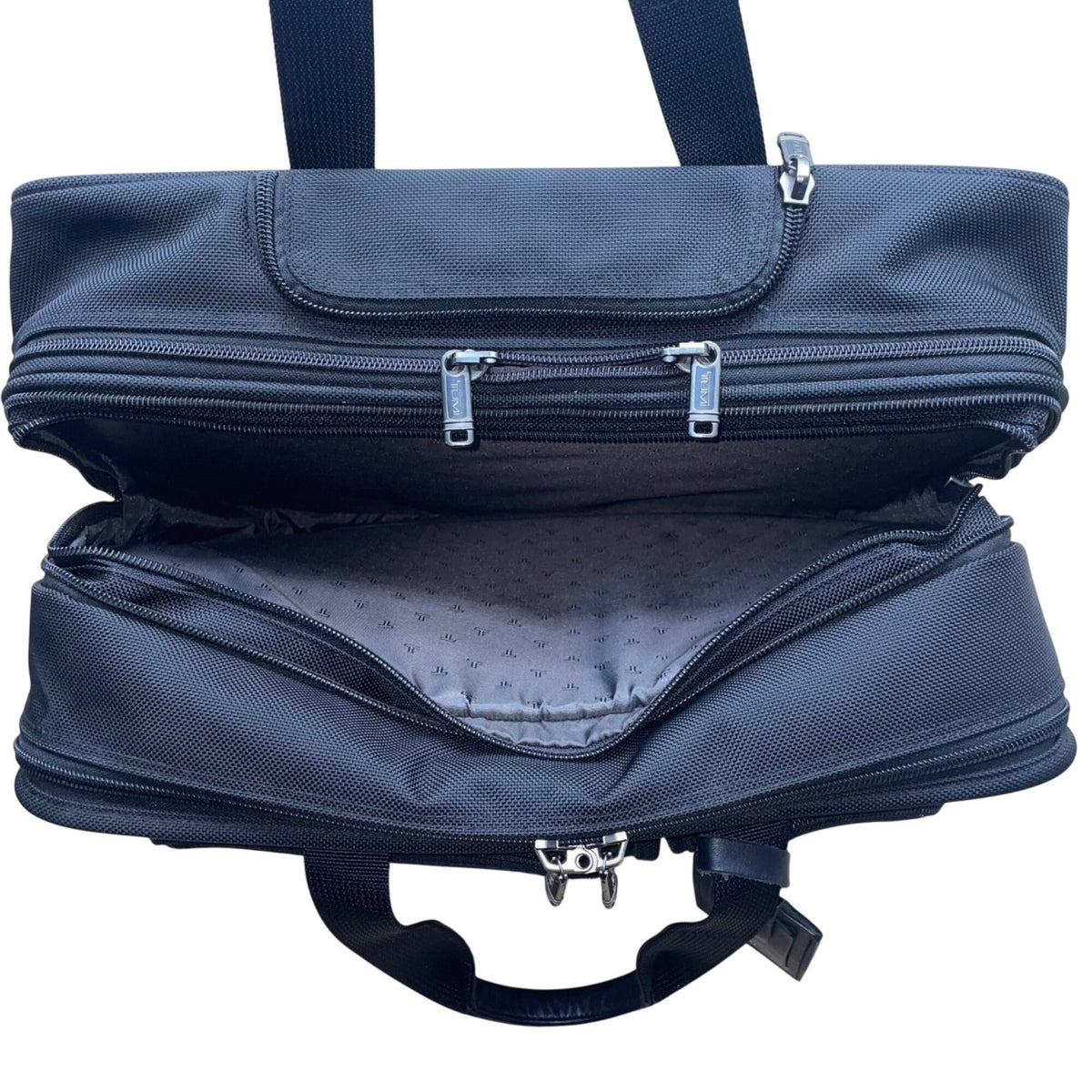 Tumi Men’s Black Ballistic Nylon Rolling Expandable Carry-On Travel Luggage