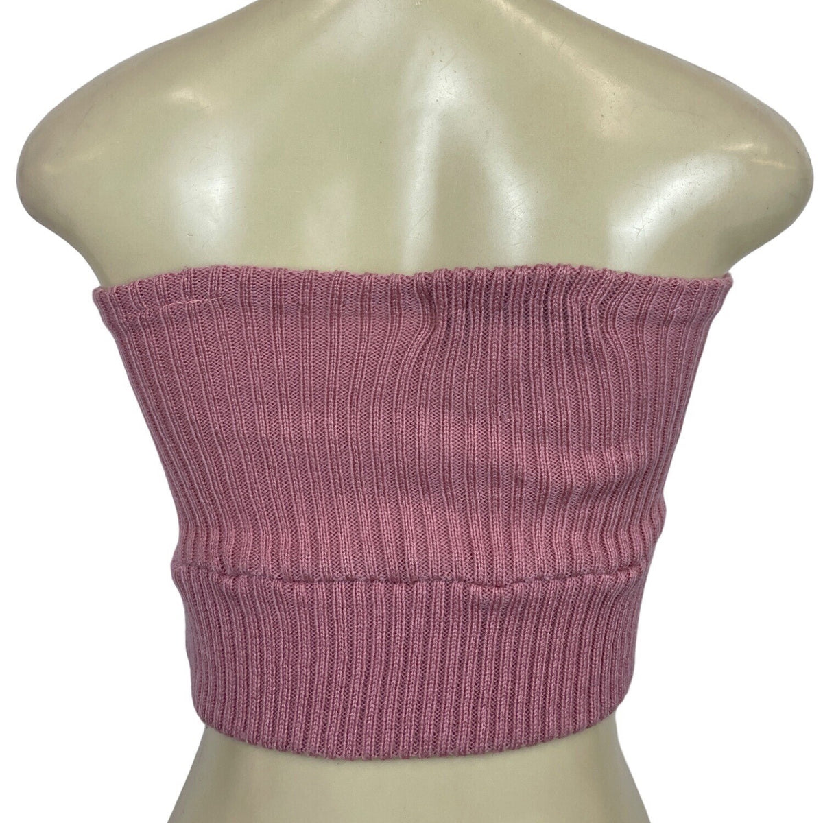 Momoco Women's Fluffy Pink Tube Top