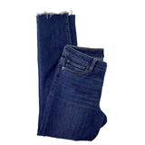 Lucky Brand Womens Blue Cotton Blend Lolita Skinny Frayed Hem Jeans Size 4/27