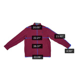 Polo Ralph Lauren Mens Burgundy Performance Pullover Quarter-Zip Size XL