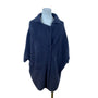 Womens Navy Blue/ Grey Wrap Cape Coat Oversized Style Sz 175/92A US L