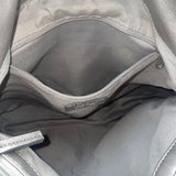 Apt. 9 Women’s Silver Faux Leather Top Strap Snap Closure Double Handle Tote Bag