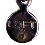 Loft Womens Silver Tone Metal Bar Pendant Necklace With Rhinestone Accent