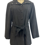 Giorgio Women's Black Button Up Jacket Coat Sz S