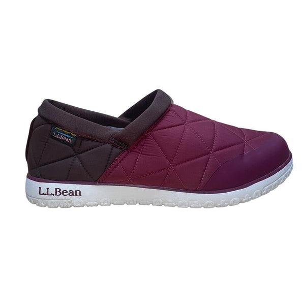 L.L.Bean Men’s Red Dark Earth Nylon Ultralight PrimaLoft Slip-On Shoes Size 12M