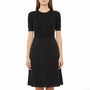 Exclusively Misook Womens Black Pleated Hem Skirt Elegant Size Small
