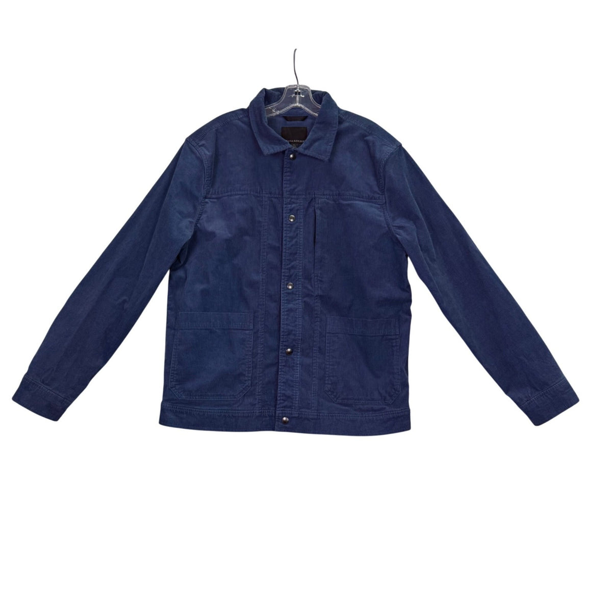 Banana Republic Mens Blue  Jacket Snap Button Classic Corduroy Midweight Sz L