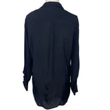 Zara Woman Black Button-Up Blouse Size S- New