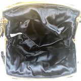 La Regale Women’s Black Beaded Gold Frame Clasp Shoulder Evening Bag