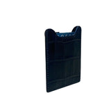 Fossil Men’s Black Embossed Leather Money Clip Cambridge Card Wallet