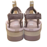 Teva Women’s Pink & White Adjustable Adhesive Straps Platform Sandals Size 6