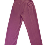 Athleta Womens Purple Cotton Blend Sweatshirt & Elastic Waist Jogger Set Sz XS