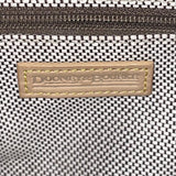 Dooney & Bourke Women’s Beige & Gray Monogram Leather Logo Pocket Tote Bag