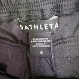 Athleta Womens Black Convertible Hike Pants Outdoor Wear Comfort Fit  Size 8