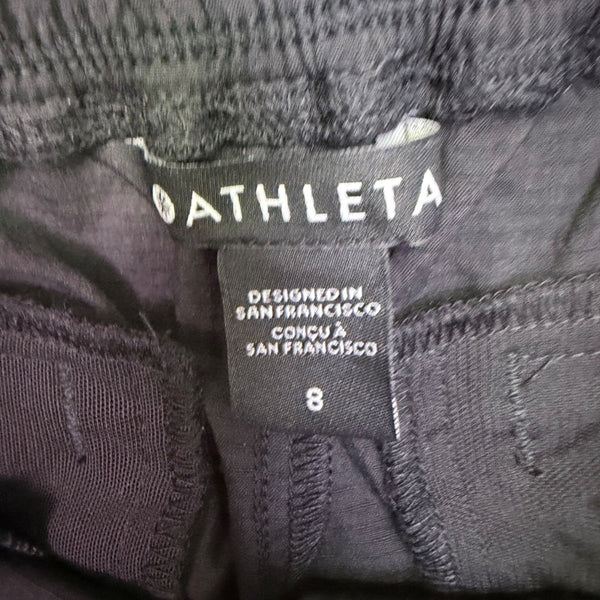 Athleta Womens Black Convertible Hike Pants Outdoor Wear Comfort Fit  Size 8