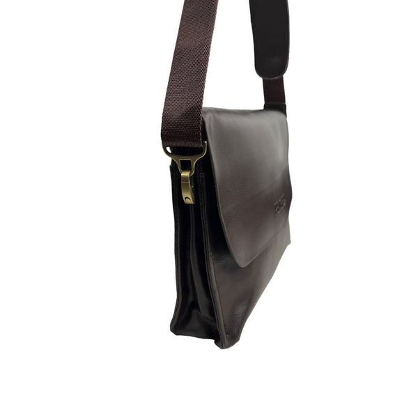 Peigrid Women's Brown Leather Crossbody Travel Bag Sz M - NWT