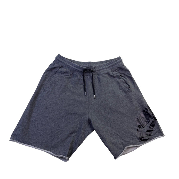 Nike Mens Gray Cotton Drawstring Athletic Shorts Lounge & Activewear Size Large