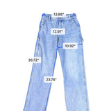 Abercrombie & Fitch Womens Light Wash Denim Carpenter Jeans Curve Love Sz 29