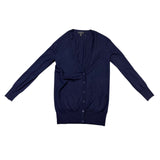 J. Crew Womens Navy Cardigan Sweater Button Up Lightweight Pocketed Size S