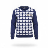 Karl Lagerfeld Paris Womens Navy Printed Long Sleeve Sweatshirt Size S