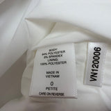 Eva Mendes Women’s White & Yellow Strapless Peplum Dress Petite Sz 0