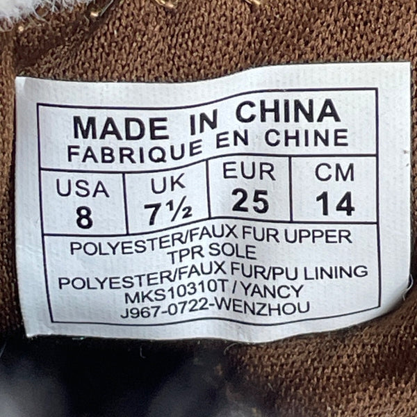 Michael Kors Youth Girl's Brown Winter Boots Sz 8