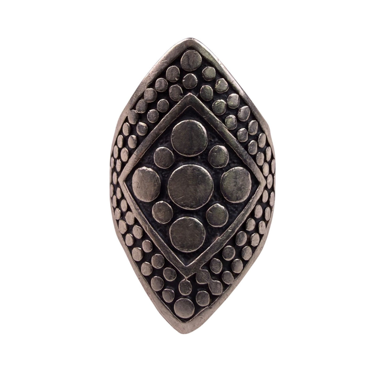 John Hardy Unisex Sterling Silver 925 Ring Textured Dot Pattern Sz 9
