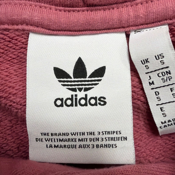 Adidas Mens Burgundy Pullover Hoodie Classic Design With Front Pocket Size S