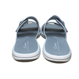 Clarks Women’s Silver Cushion Soft Cloudsteppers Breeze Maye Sandals Size 7
